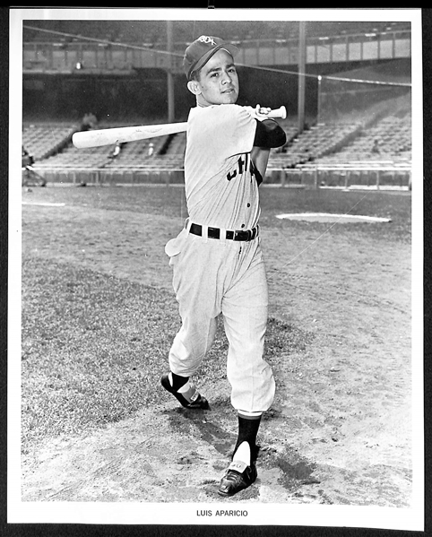 (10) Phillies, (10) White Sox & (10) Angels Early 1960s Team-Issued Player Souvenir 8x10 Photos w. Roberts, Fox, Aparicio