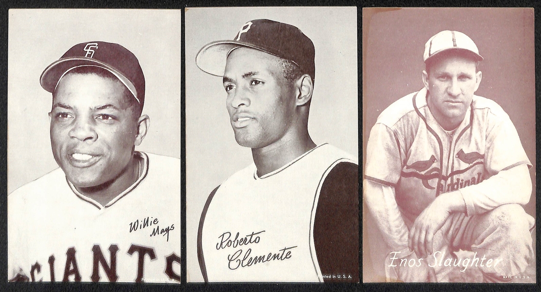 Lot of (50+) Assorted 1939-1963 Exhibit Cards - Loaded with Stars!