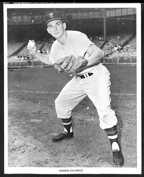 Lot of (10) Orioles & (10) Twins Early 1960s Team-Issued Player Souvenir 8x10 Photos w. B. Robinson & Killebrew
