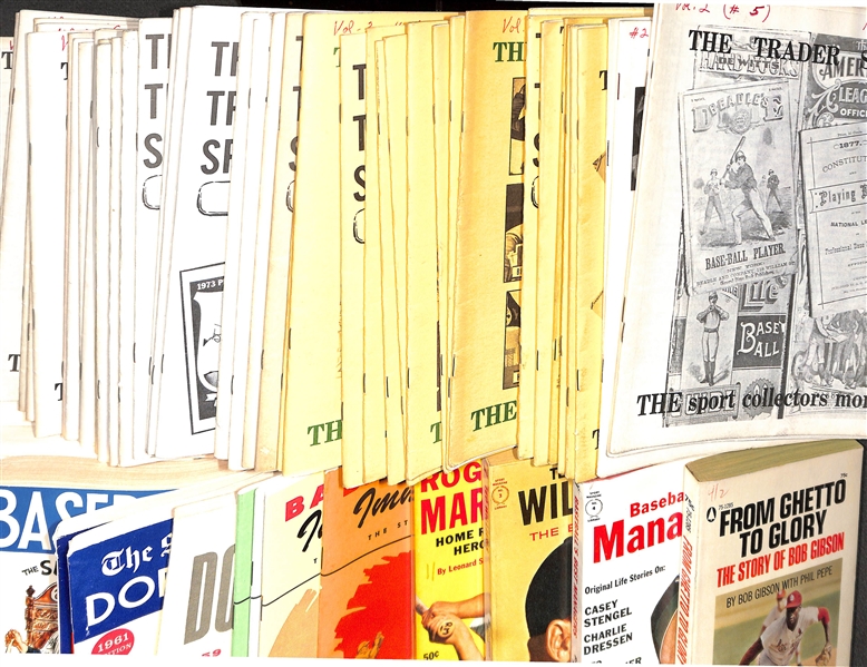 (59) Books Inc. (46) The Trader Speaks Collector's Monthly From 1969-1973 and (13) Baseball Books