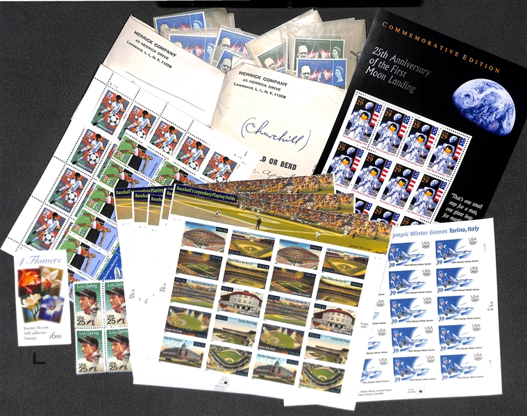 Uncle Jimmy's Massive Stamp Collection w/ Sports, Political. TV, Marvel, TV, and Special Events (Well Over $1000 in Face Value)