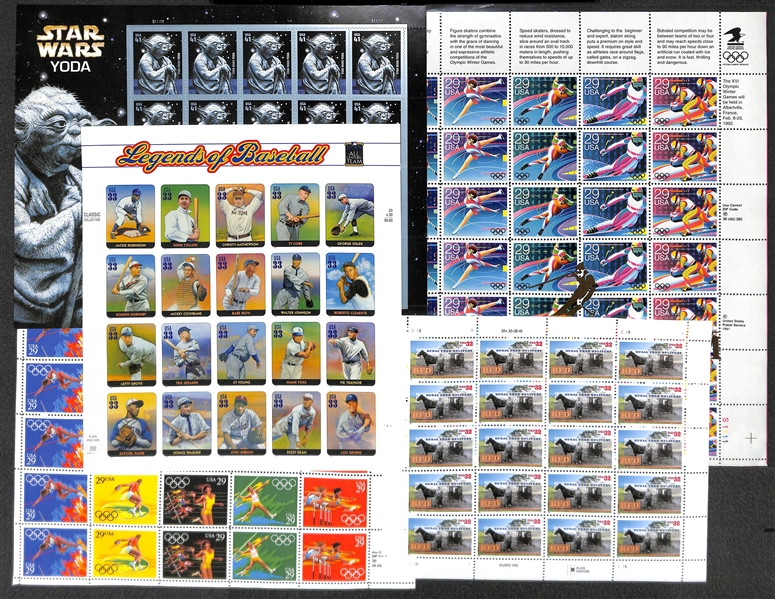 Uncle Jimmy's Massive Stamp Collection w/ Sports, Political. TV, Marvel, TV, and Special Events (Well Over $1000 in Face Value)