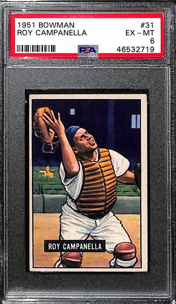 1951 Bowman Roy Campanella #31 PSA 6