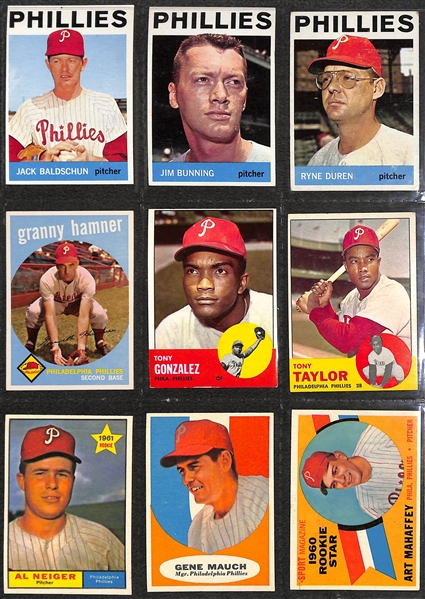 Lot of 300+ Phillies Baseball Cards From 1956 Through 1991 w. 1956 Topps Robin Roberts