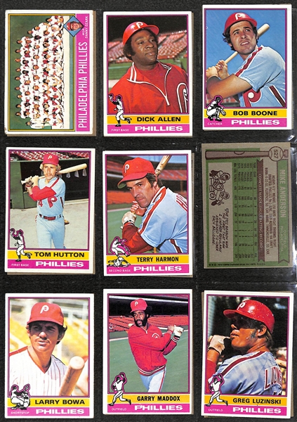 Lot of 300+ Phillies Baseball Cards From 1956 Through 1991 w. 1956 Topps Robin Roberts