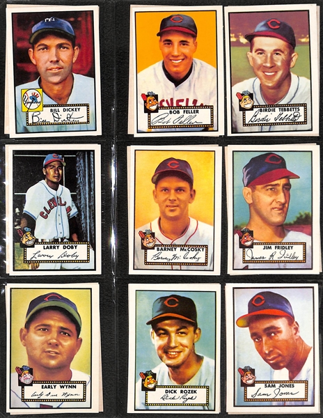 Lot of 2 Topps Baseball Albums - Topps 1981 1952 Reprint Near Complete Set (Missing Mantle) & Album of Hall of Fame Plaque Cards, Exhibits, More 