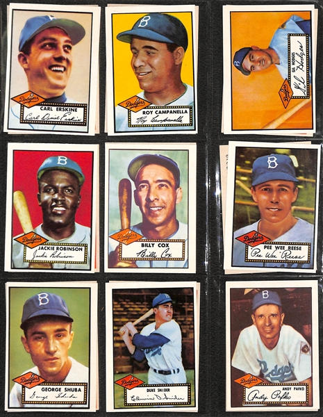 Lot of 2 Topps Baseball Albums - Topps 1981 1952 Reprint Near Complete Set (Missing Mantle) & Album of Hall of Fame Plaque Cards, Exhibits, More 