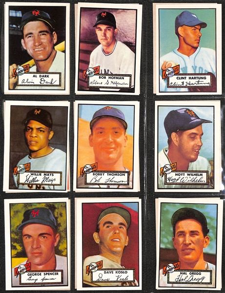 Lot of 2 Topps Baseball Albums - Topps 1981 1952 Reprint Near Complete Set (Missing Mantle) & Album of Hall of Fame Plaque Cards, Exhibits, More 