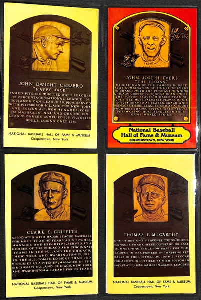 Lot of 2 Topps Baseball Albums - Topps 1981 1952 Reprint Near Complete Set (Missing Mantle) & Album of Hall of Fame Plaque Cards, Exhibits, More 