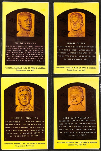 Lot of 2 Topps Baseball Albums - Topps 1981 1952 Reprint Near Complete Set (Missing Mantle) & Album of Hall of Fame Plaque Cards, Exhibits, More 