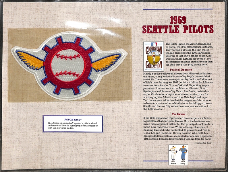 Cooperstown Collection 125 Years of Baseball Patches - 40 Patches w. Collectors Album