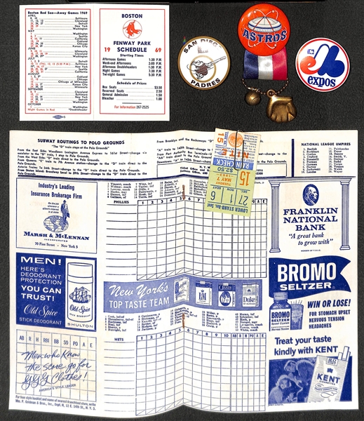 Large Lot From the Uncle Jimmy Collection w. 1943 Yankees Champs Sticker Sheet, 1946 Yankees Pocket Schedule, Albums, & Much More 