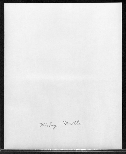 Original c. 1960s Mickey Mantle Type 1 Photo  (8x10) - PSA/DNA Letter of Authenticity