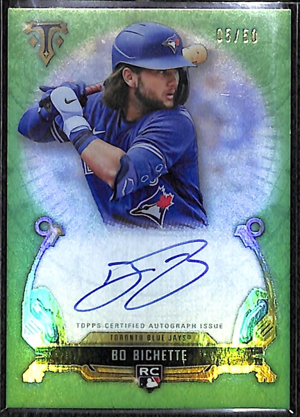 2020 Topps Triple Threads Bo Bichette Rookie Autograph #ed 5/50