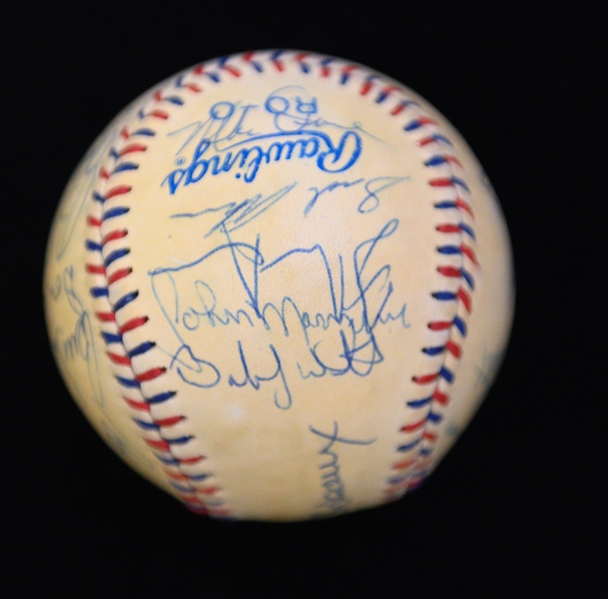 1984 US Olympic Team Signed Baseball w. Mark McGwire, Will Clark, + (Full JSA Letter) - 21 Signatures