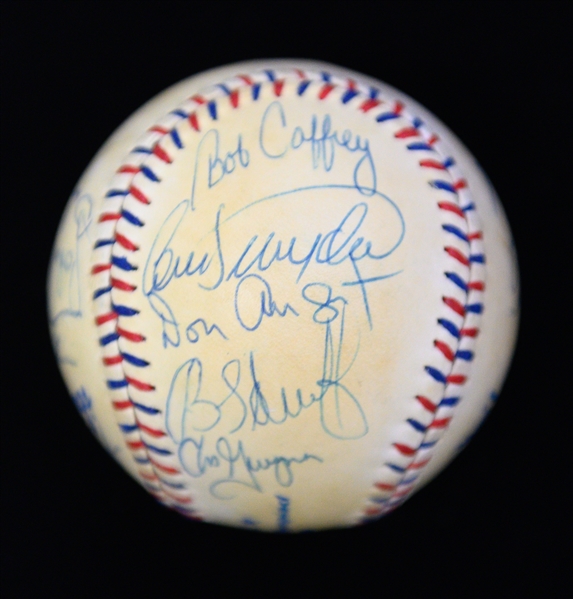 1984 US Olympic Team Signed Baseball w. Mark McGwire, Will Clark, + (Full JSA Letter) - 21 Signatures