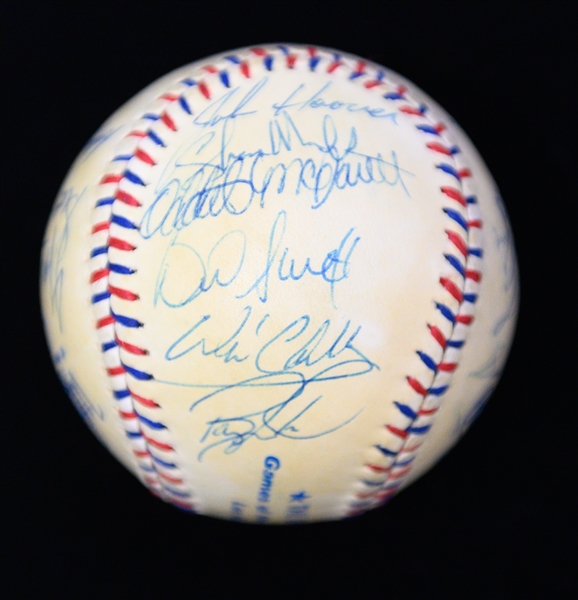 1984 US Olympic Team Signed Baseball w. Mark McGwire, Will Clark, + (Full JSA Letter) - 21 Signatures
