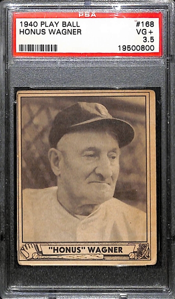 1940 Play Ball Honus Wagner #168 Graded PSA 3.5