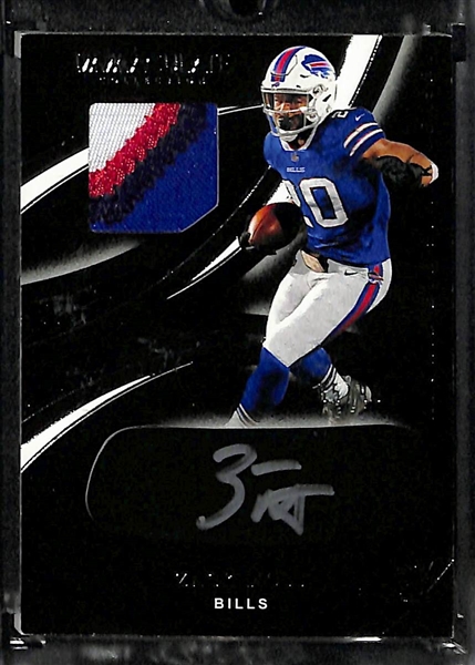 (8) Football Rookie Jersey/Patch Autograph w. Jonathan Taylor Immacualte Auto/Patch, D'Andre Swift Auto/Jersey, Zach Moss Immaculate Auto Patch, +
