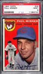 1954 Topps Paul Minner #28 Graded PSA 9 MInt