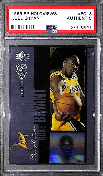 1996-97 SP Premium Collection Holoviews Kobe Bryant #PC18 Rookie Card Graded PSA Authentic