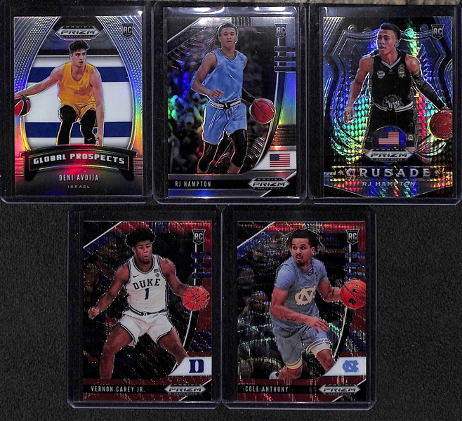 (38) 2020-21 Prizm Draft Rookie Variation Cards (Silver, Color, and/or #ed) w. Edwards, Maxey, Wiseman, Avdija, Hampton, Carey, Anthony, +