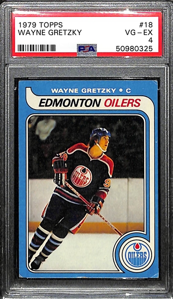 1979 Topps Wayne Gretzky #17 Rookie Card Graded PSA 4