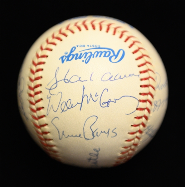 500 Home Run Signed Baseball (12 Autos) - PSA/DNA Graded 8.5 (Auto Grade 9, Ball Grade 8) w. Mantle, Williams, Mays, Aaron, Banks, + 