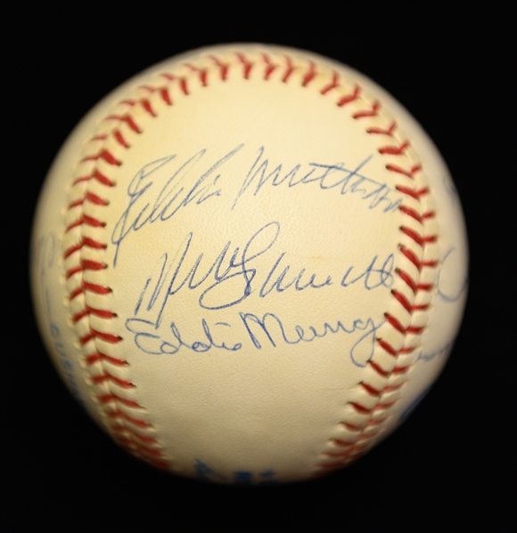 500 Home Run Signed Baseball (12 Autos) - PSA/DNA Graded 8.5 (Auto Grade 9, Ball Grade 8) w. Mantle, Williams, Mays, Aaron, Banks, + 
