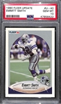 1990 Fleer Update Emmitt Smith Rookie Card #U-40 Graded PSA 10 Gem Mint