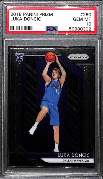 2017 Panini Prizm Luka Doncic #280 Rookie Card Graded PSA 10 Gem Mint