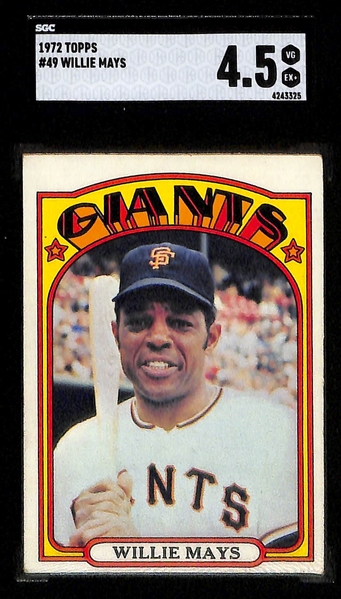 Lot of (4) Early 1970s Topps SGC Graded Star Cards w. #140 Reggie Jackson SGC 5.5