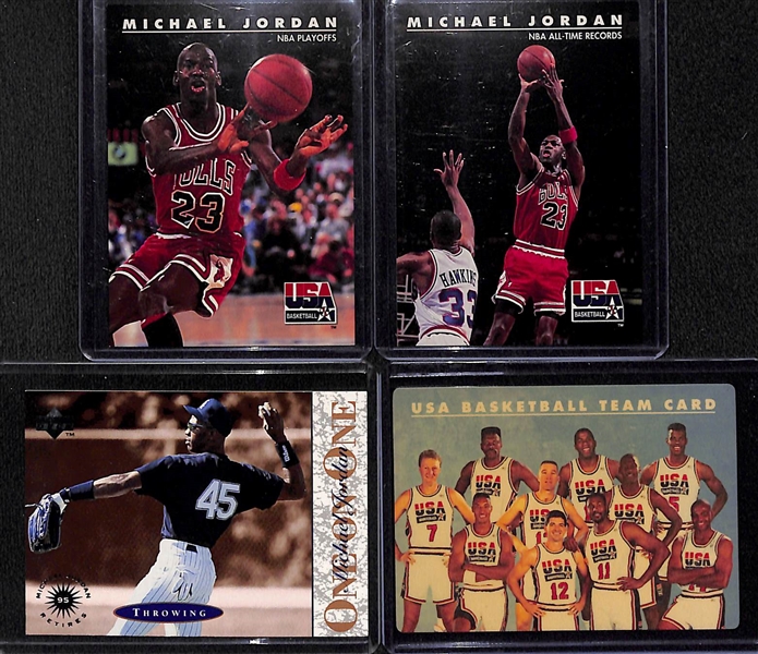 Lot of (10) 1992 Skybox Michael Jordan Cards w. (3) SGC 9.5 Graded Cards