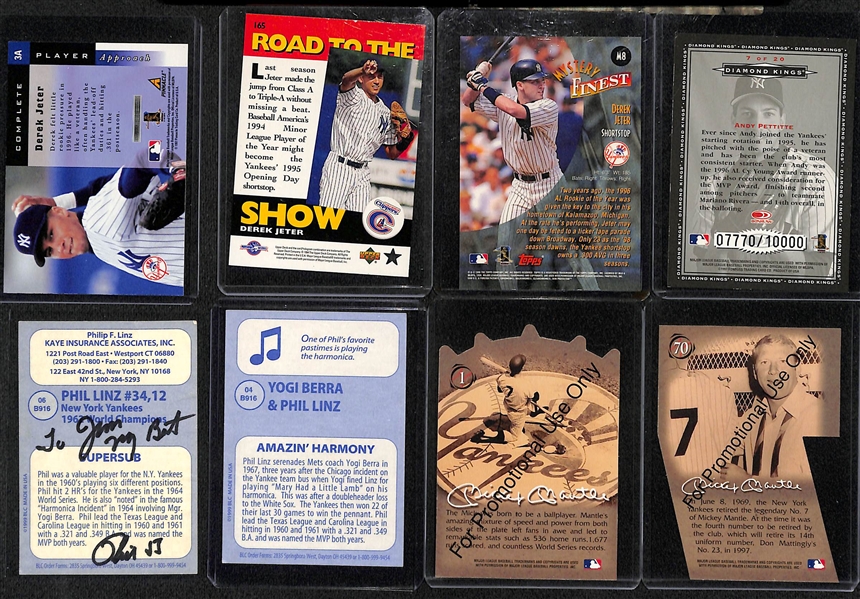 Lot of (22) 1958-2000s New York Yankees Cards w. Thurman Munson & Don Mattingly Rookie Cards