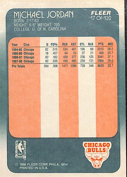 1998-89 Fleer Michael Jordan #17