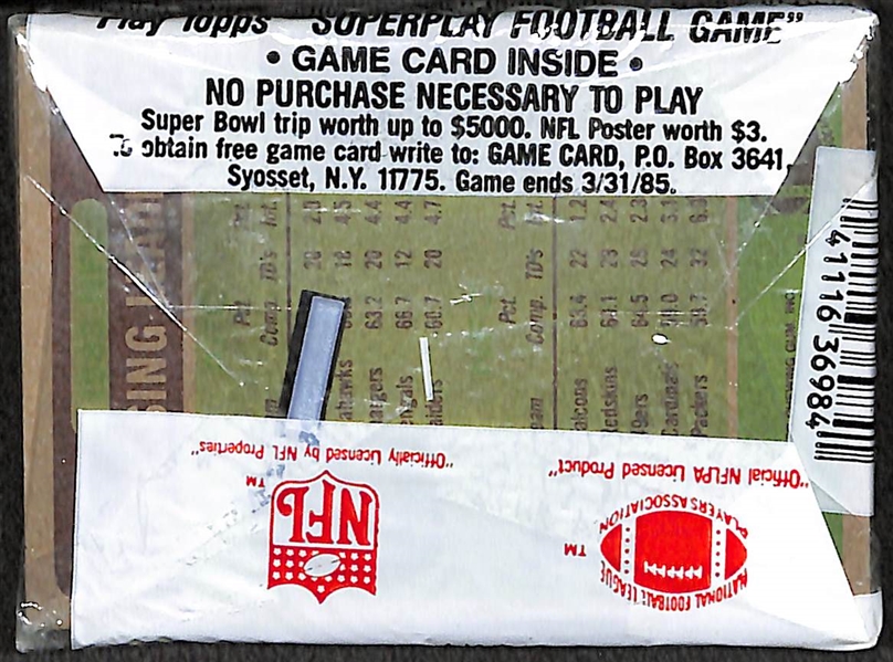 1984 Topps Sealed (Unopened) Cello Football Pack w. John Elway on Top of Pack