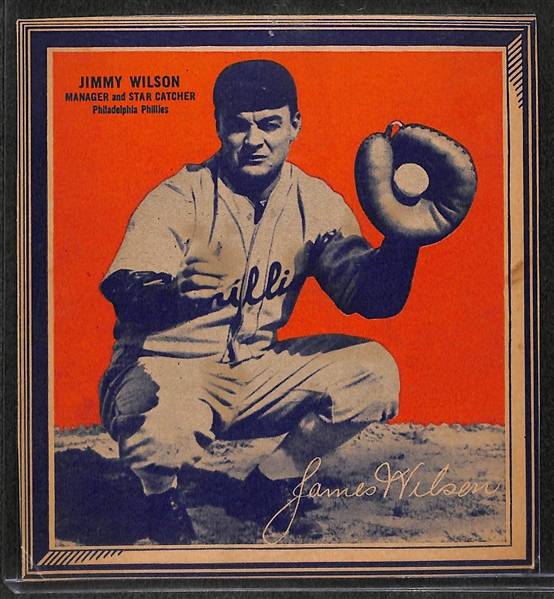 (2) 1936-1937 Wheaties Cards - Joe DiMaggio (1937 Series 9), Jimmy Wilson (1936, Series 3)