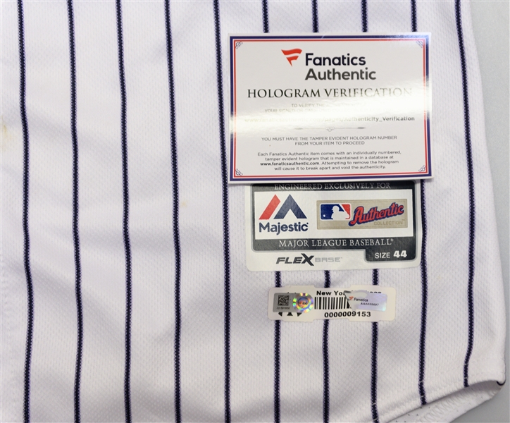 Clint Frazier New York Yankees Game-Worn Jersey vs. Red Sox on 6/2/2019 w. MLB & Fanatics COAs