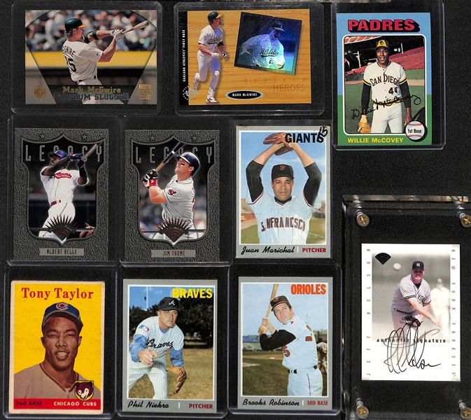 Lot of (20) Baseball Rookie & Star Cards w. Jeter, Griffey, & Molitor Rookies