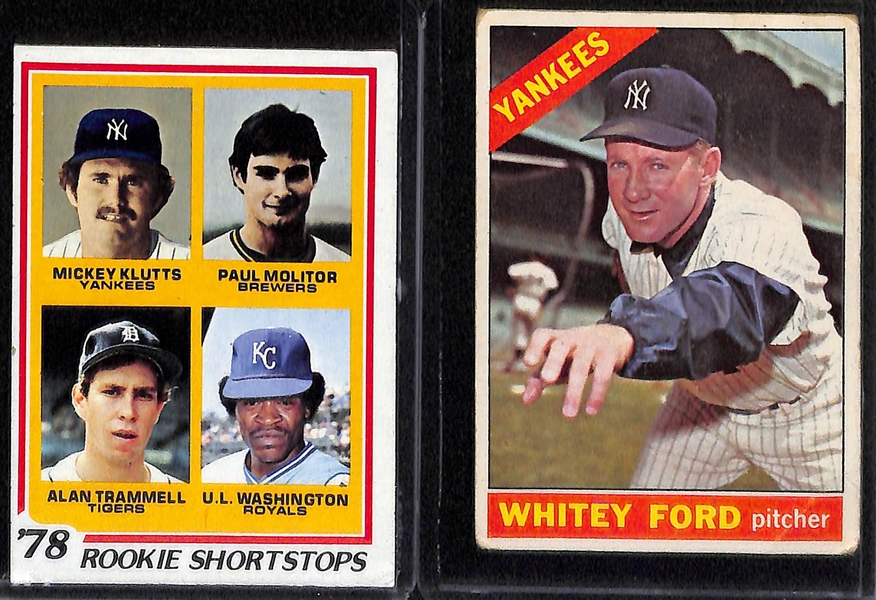 Lot of (20) Baseball Rookie & Star Cards w. Jeter, Griffey, & Molitor Rookies