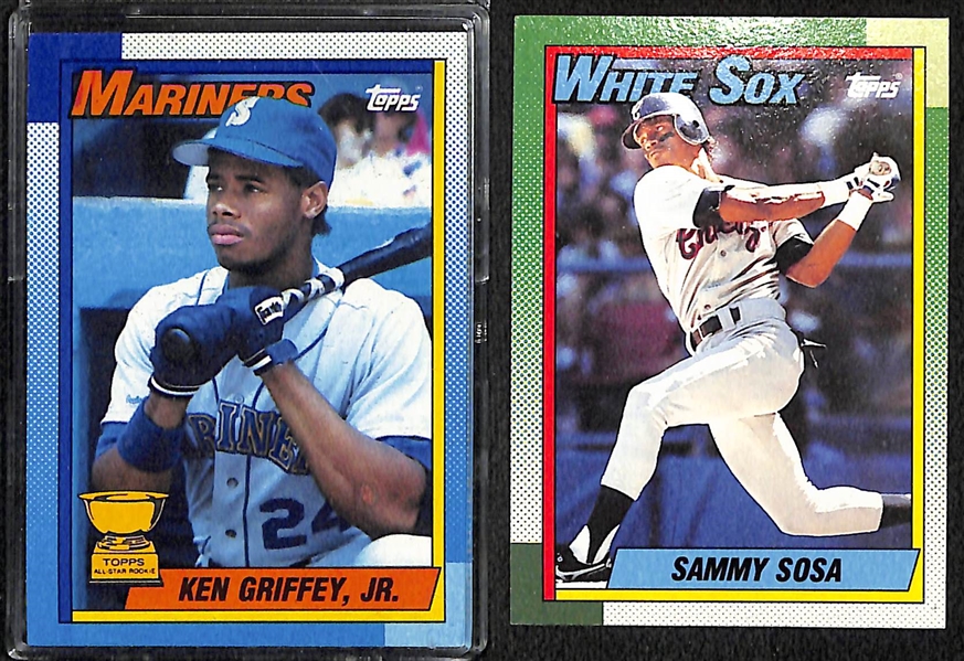 Lot of (20) Baseball Rookie & Star Cards w. Jeter, Griffey, & Molitor Rookies