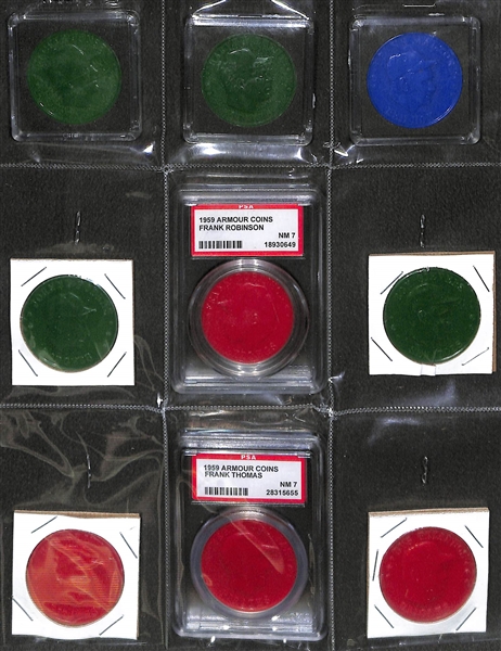 1959 Armour Coins Set of 20 w. Hank Aaron