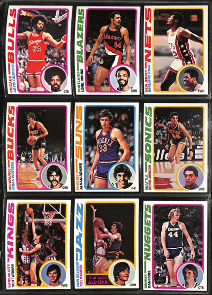 1978-1979 Topps Basketball Complete Set (All 132 Cards)