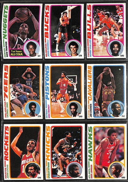 1978-1979 Topps Basketball Complete Set (All 132 Cards)