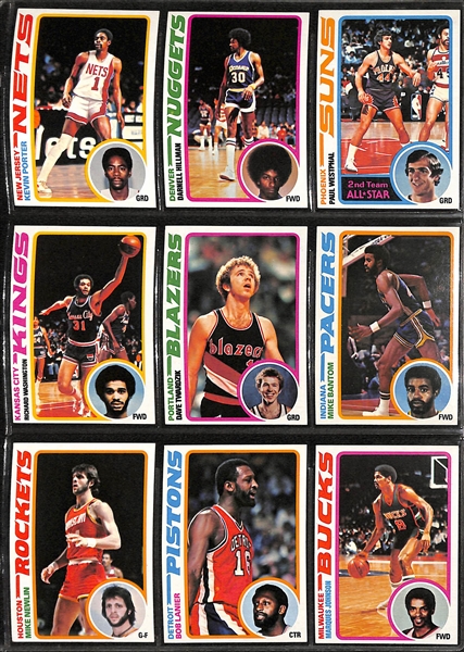 1978-1979 Topps Basketball Complete Set (All 132 Cards)