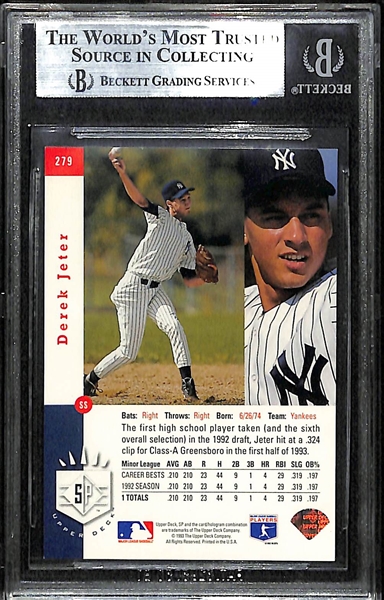 1993 SP Derek Jeter #279 Foil Rookie Card Graded BGS 9 Mint