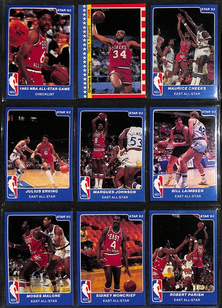 Over 130 Basketball Cards 1980s-90s w. (30) 1983 Star Cards & (31) Staring Lineup Cards (Dr J., Bird, Magic, Wilt, +)