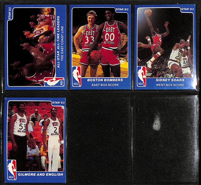 Over 130 Basketball Cards 1980s-90s w. (30) 1983 Star Cards & (31) Staring Lineup Cards (Dr J., Bird, Magic, Wilt, +)