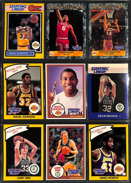 Over 130 Basketball Cards 1980s-90s w. (30) 1983 Star Cards & (31) Staring Lineup Cards (Dr J., Bird, Magic, Wilt, +)