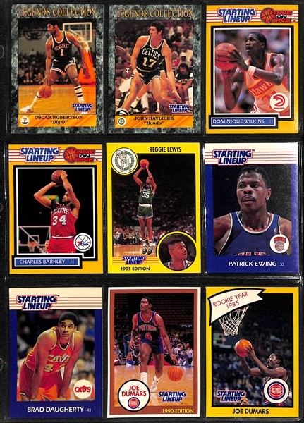 Over 130 Basketball Cards 1980s-90s w. (30) 1983 Star Cards & (31) Staring Lineup Cards (Dr J., Bird, Magic, Wilt, +)